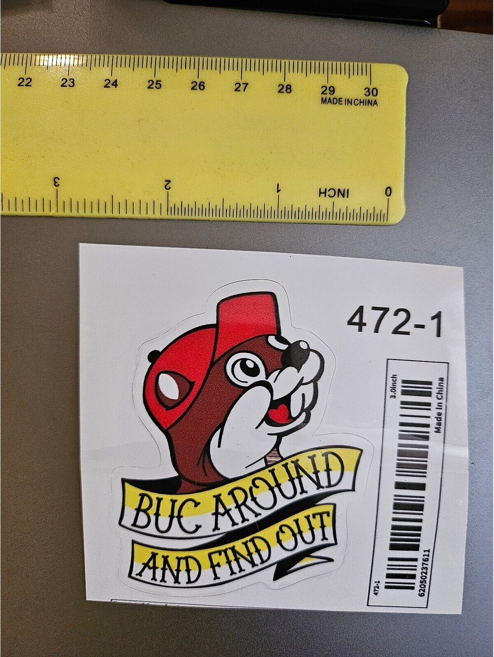 Buc around and find out - Buckees - vinyl Sticker - for laptop/bottle/etc - NEW
